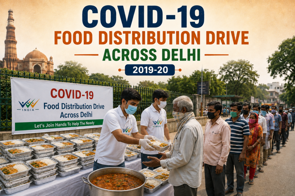 COVID-19 Food Distribution Drive Across Delhi