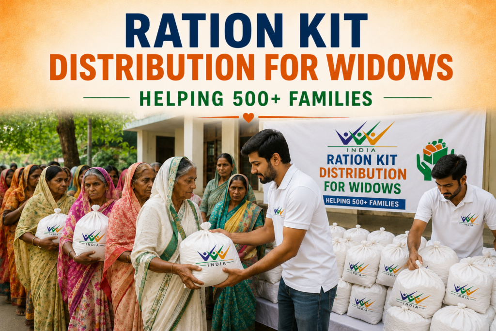 Ration Kit Distribution for Widows