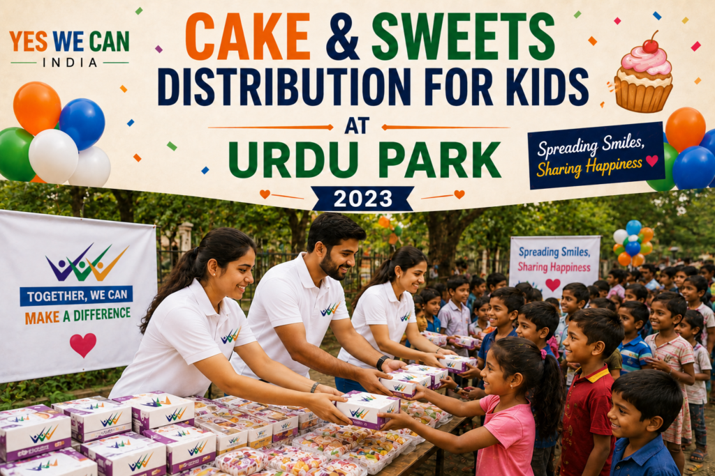 Cake & Sweets Distribution for Kids at Urdu Park